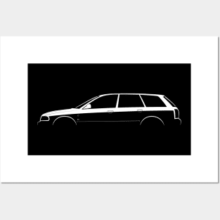 Audi A4 Avant (B5) Silhouette Posters and Art